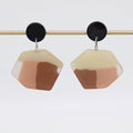 Shades of Brown Orla Post Earrings - Sylca Designs - Chunky Jewelry