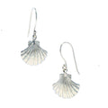 Sterling silver shell hook earrings