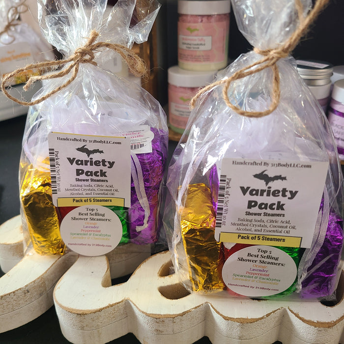 Shower Steamers ~ Variety Pack - 5 BEST SELLING Steamers
