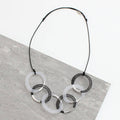 Silver Accented Mesh Statement Necklace - Sylca Designs - Chunky Jewelry