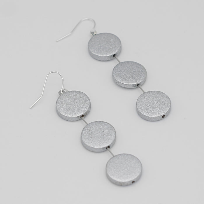 Silver Ashlyn Dangle Earring - Sylca Designs - Chunky Jewelry