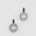 Silver Ball Drop Earring - Sylca Designs - Chunky Jewelry