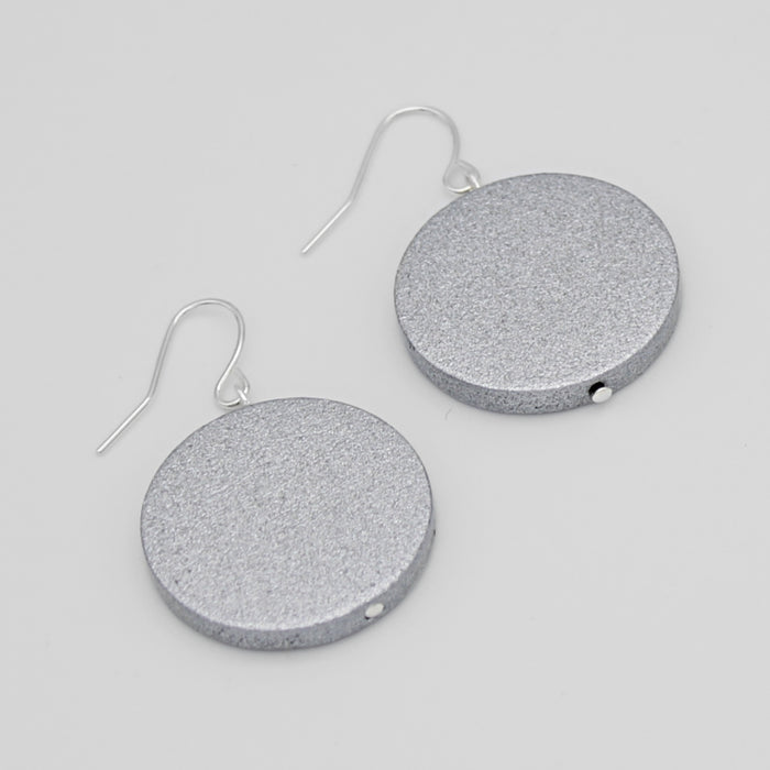 Silver Dot Rosie Earrings - Sylca Designs - Chunky Jewelry
