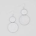 Silver Double Bead Sarah Earrings - Sylca Designs - Chunky Jewelry