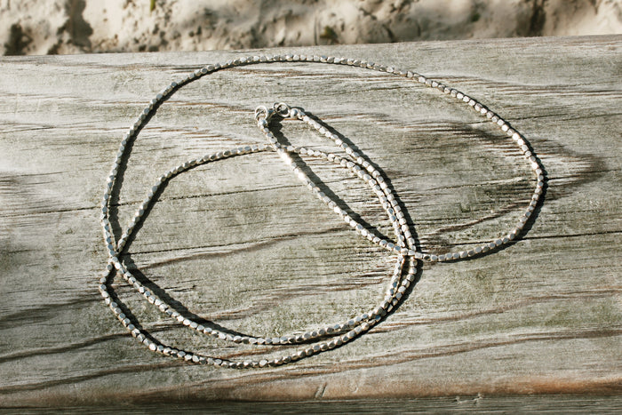 silver necklace