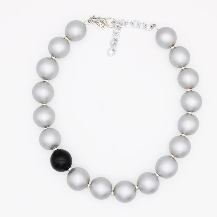 Silver Faye Beaded Choker