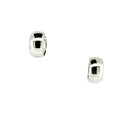 Wide sterling silver huggie earrings with polished finish, lightweight everyday hoop earrings designed in Broome Western Australia