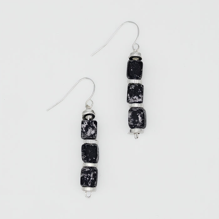 Silver Inspire Bead Earring - Sylca Designs - Chunky Jewelry