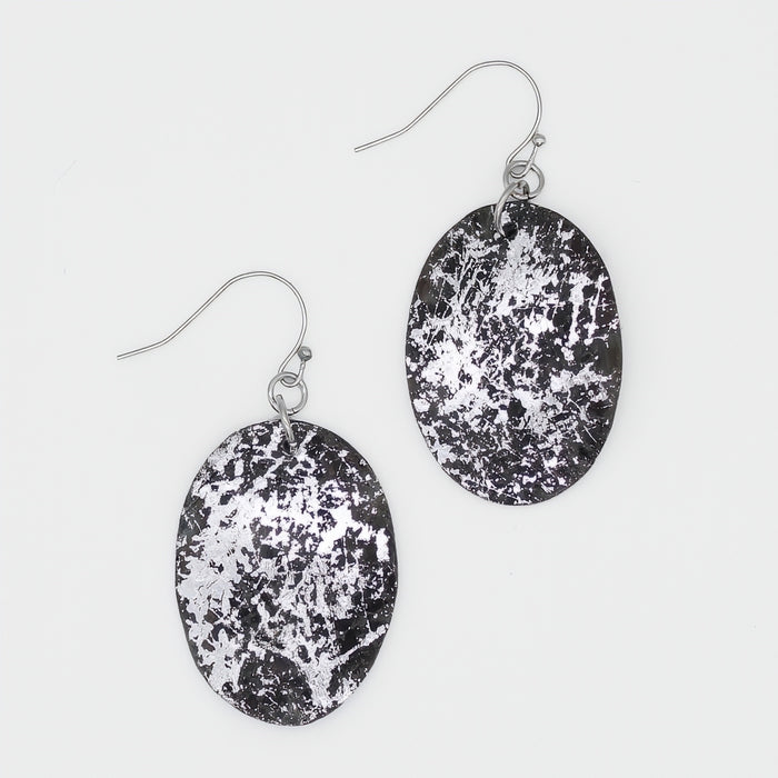 Silver Skye Statement Earrings - Sylca Designs - Chunky Jewelry