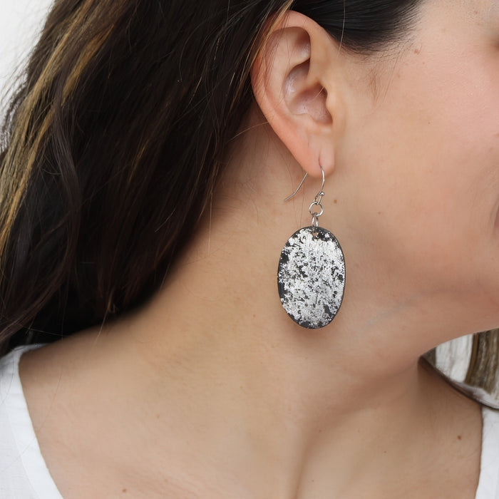 Silver Skye Statement Earrings - Sylca Designs - Chunky Jewelry
