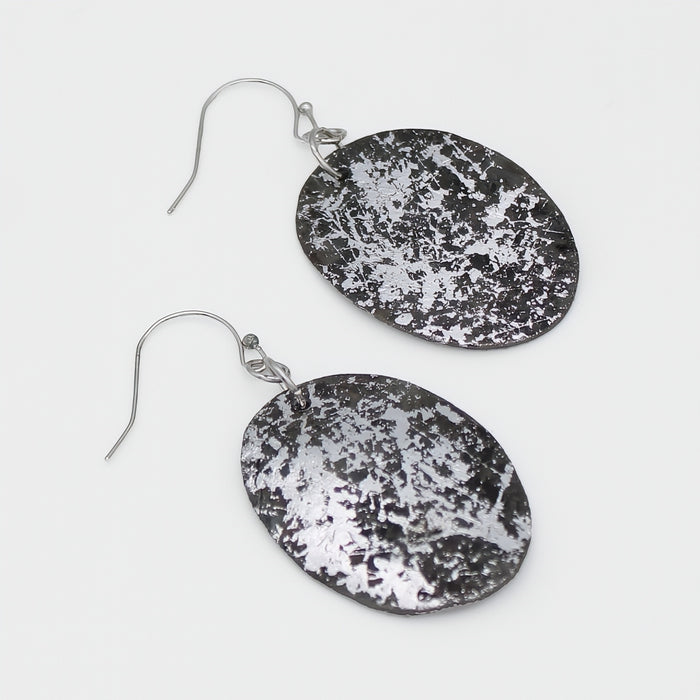 Silver Skye Statement Earrings - Sylca Designs - Chunky Jewelry