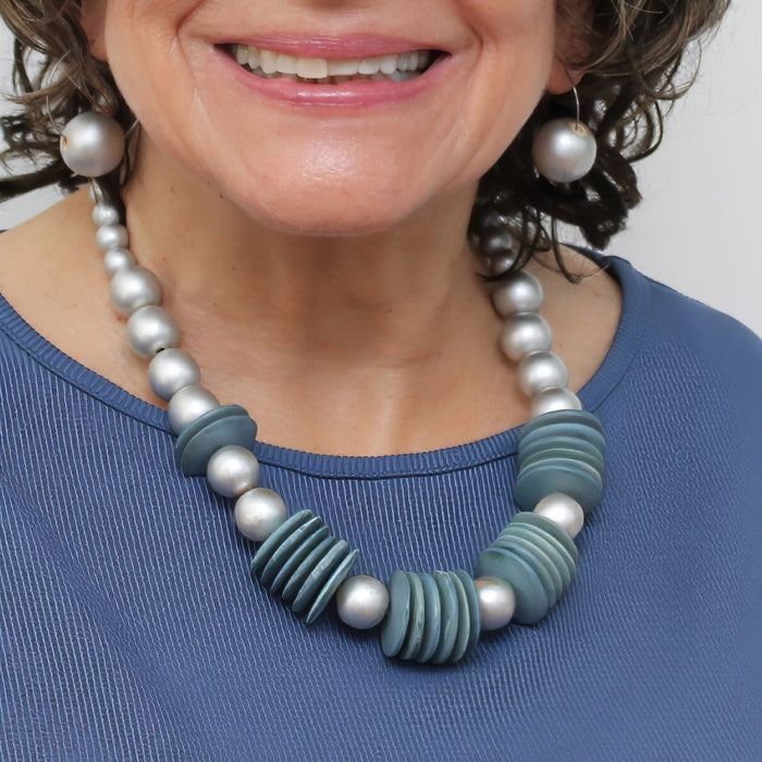 Silverwood Statement Necklace - Sylca Designs - Chunky Jewelry