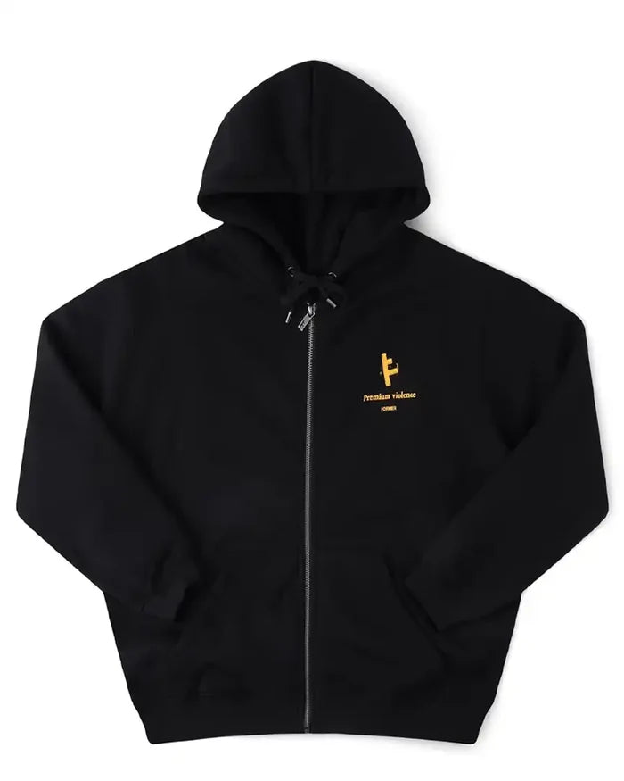 Slant F Zt Zip Hoodie - Black