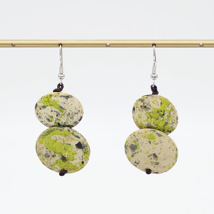 Speckled Green Amelie Earrings