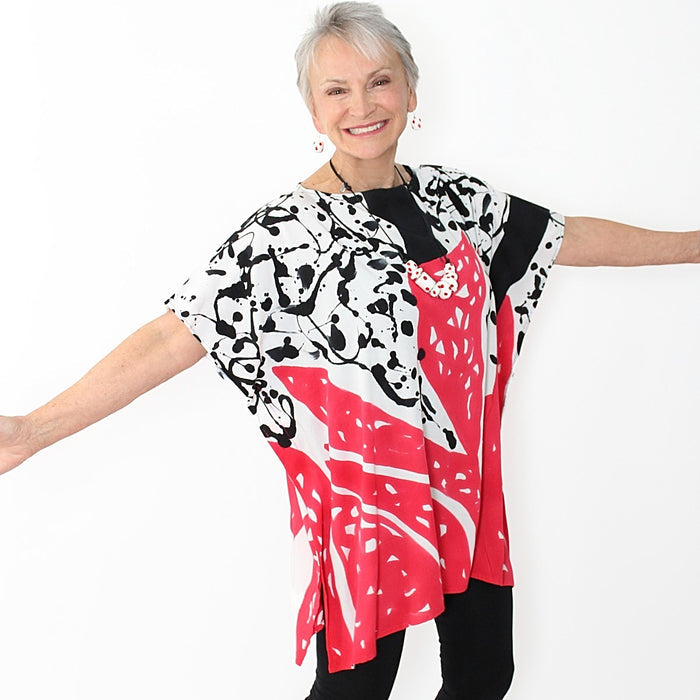 Splatter Blouse - Sylca Designs - Chunky Jewelry