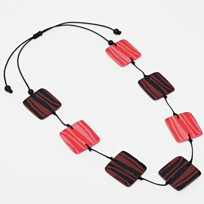 Square Resin Claire Necklace - Sylca Designs - Chunky Jewelry