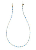 Star Shaped Blue Gemstone With Pearls Eye Glasses Chain EC012