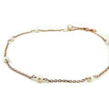 Stardust Pearl Necklace Rose Gold | Rose Gold Vermeil Freshwater Pearl Dainty Necklace