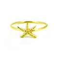 Starfish Ring Gold | Ocean Inspired Gold Vermeil Ring