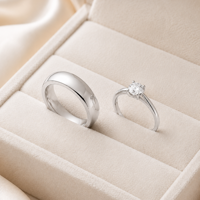 Sterling Silver Classic Dome Wedding Band – 5 mm