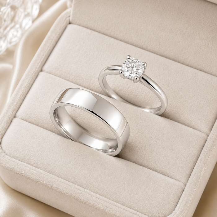 Sterling Silver Classic Dome Wedding Band – 6 mm