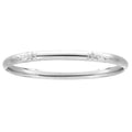 Sterling Silver Floral Engraved Children's Bangle
