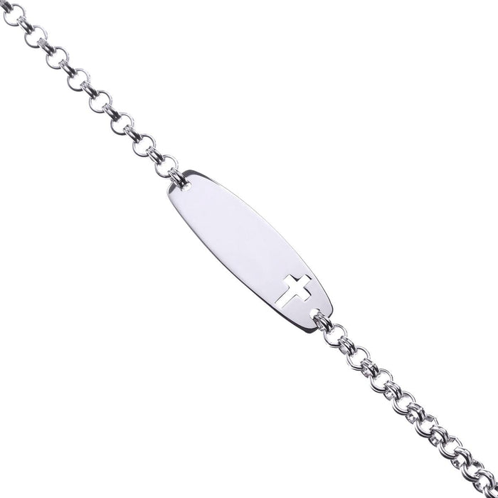 Sterling Silver Religious ID Bracelet