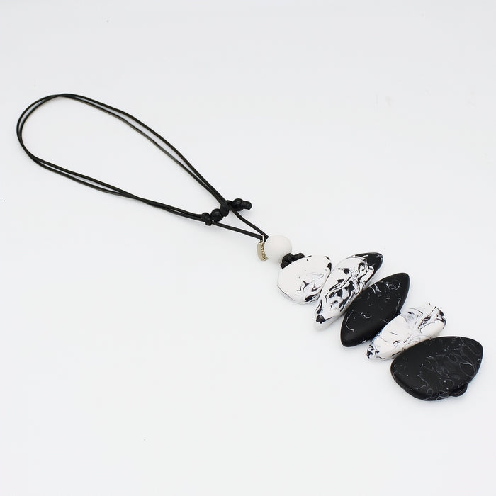 StoneStack Statement Pendant Necklace - Sylca Designs - Chunky Jewelry