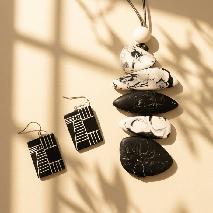 StoneStack Statement Pendant Necklace