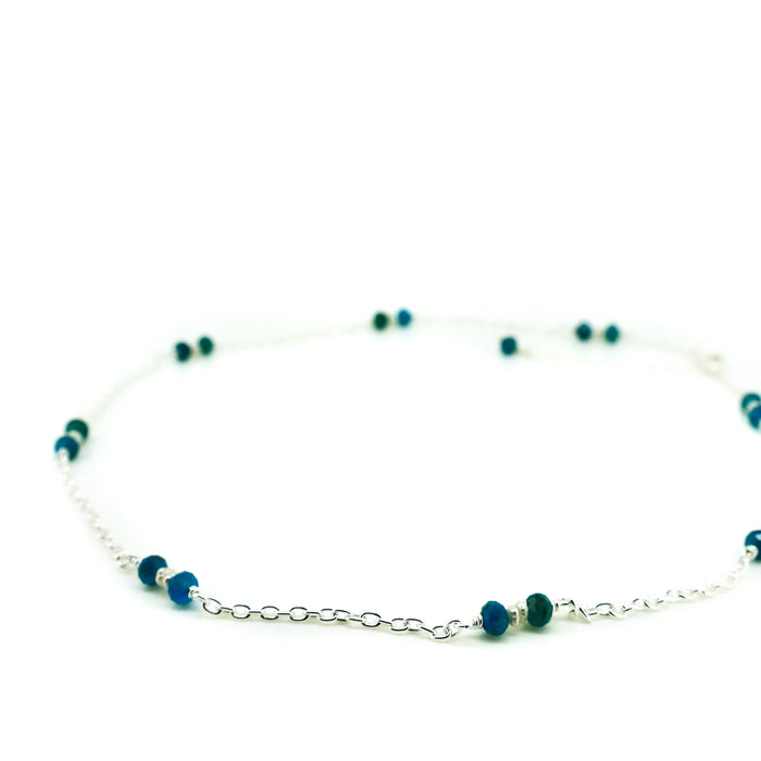 Summer Sky Apatite Pearl Necklace