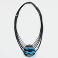 Sydney Pendant Necklace Blue - Sylca Designs - Chunky Jewelry