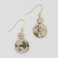 Tan Speckled Calla Earring - Sylca Designs - Chunky Jewelry