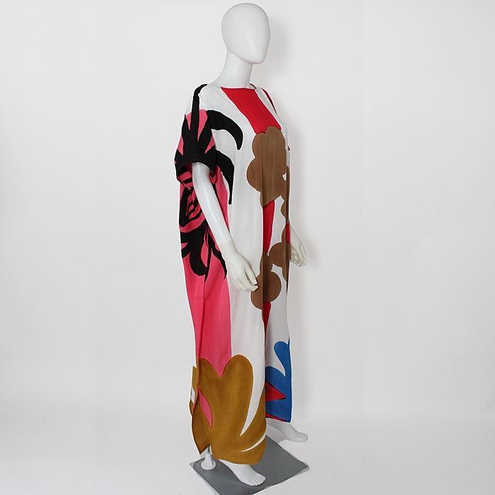 Taupe Leaves Kaftan - Sylca Designs - Chunky Jewelry