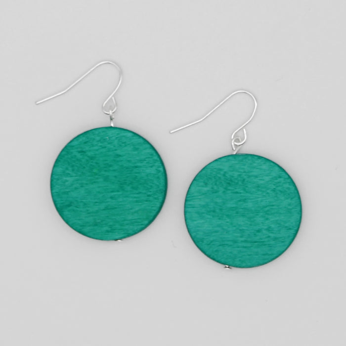 Teal Dot Rosie Earrings - Sylca Designs - Chunky Jewelry