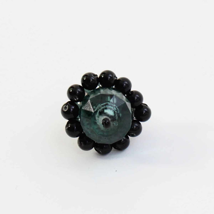 Teal Gem Stone Ring - Sylca Designs - Chunky Jewelry