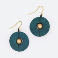 Teal Unity Earrings - Sylca Designs - Chunky Jewelry