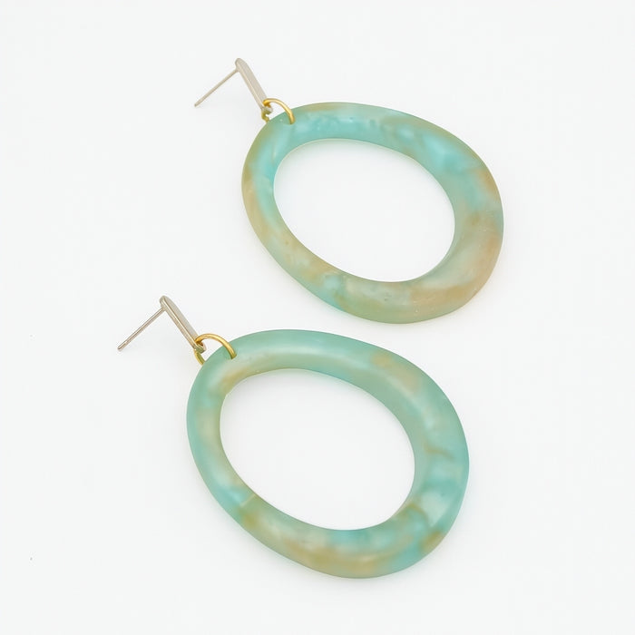 Tidal Glow Oval Earring