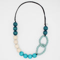 Tidal Harmony Aqua Necklace - Sylca Designs - Chunky Jewelry