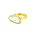 Tide Beam Baroque Pearl Gold Ring