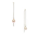 Tiffany Sunset Pearl Threads Silver earrings with freshwater pearls on sterling silver thread chains