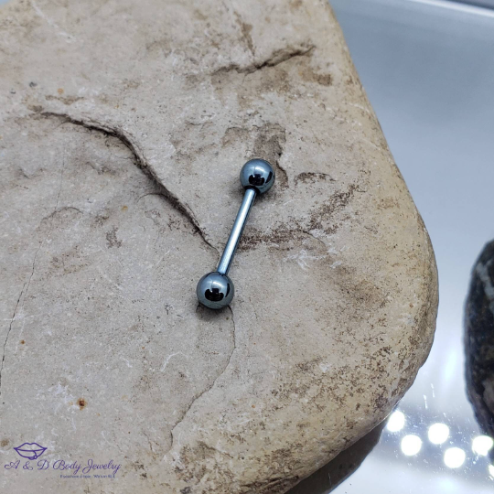 Tongue or Nipple Barbell Plated