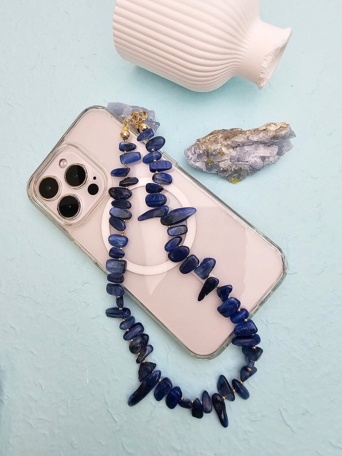 Tooth Shaped Kyanite Gemstone Phone Strap PC064