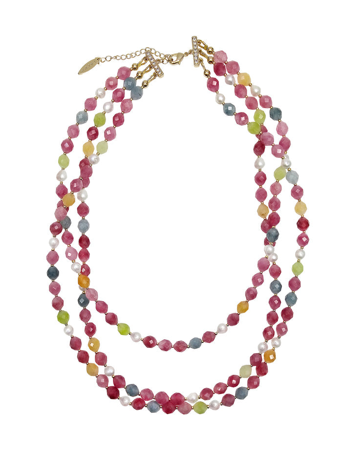 Tourmaline Multi-layers Necklace PN049