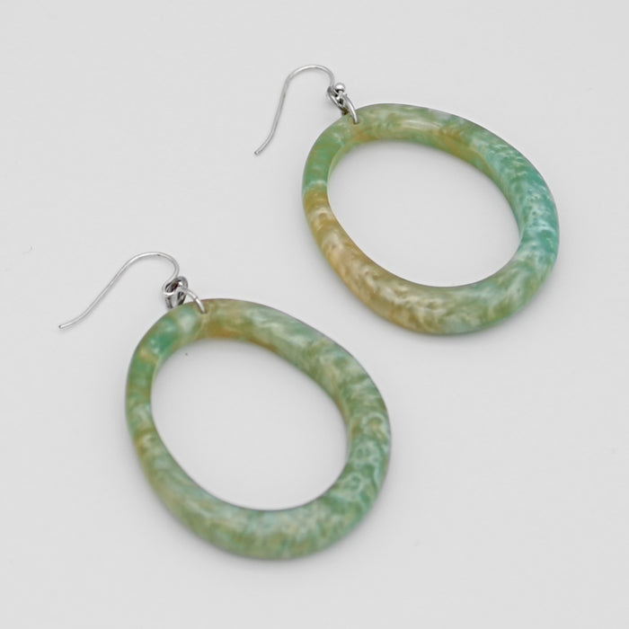 Turquoise Daniella Earrings - Sylca Designs - Chunky Jewelry