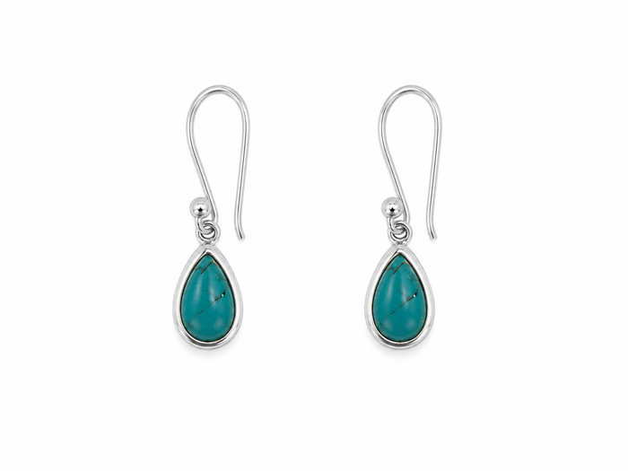 Turquoise Dew Drops Hooks Small