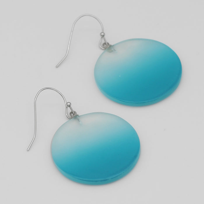 Turquoise Fantasy Ombre Earrings - Sylca Designs - Chunky Jewelry