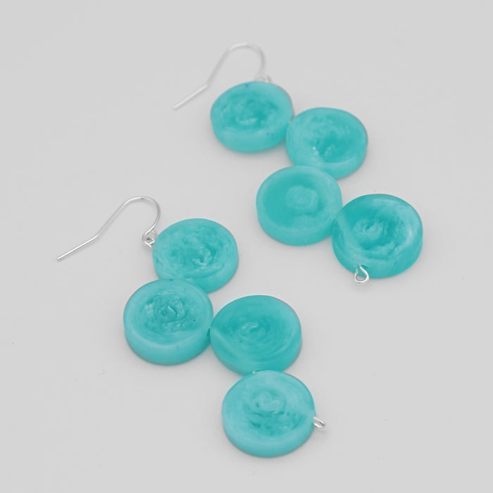 Turquoise Luella Earrings - Sylca Designs - Chunky Jewelry