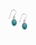 Turquoise Oval Hooks Small