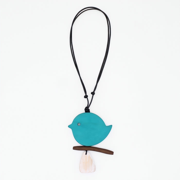 Turquoise Robin On A Branch Necklace