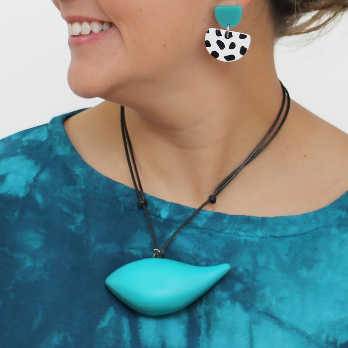 Turquoise Robin Pendant Necklace